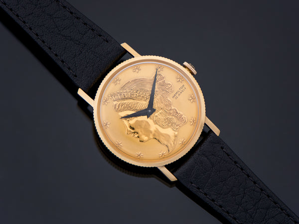 Hamilton Liberty Coin 10K RGP Watch