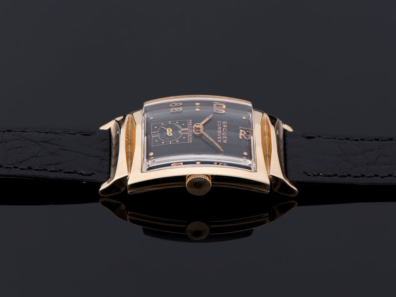 Gruen Curvex Constellation 14K Gold Watch
