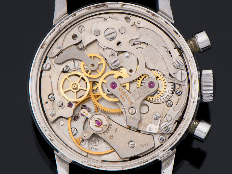 Hamilton Chronograph "A" Panda Valjoux 7730 Watch Movement