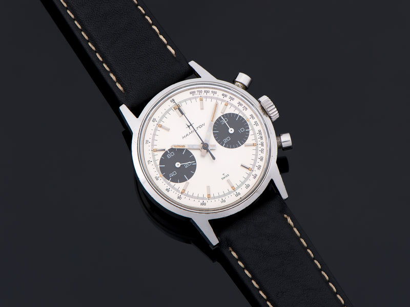 Hamilton Chronograph "A" Panda Valjoux 7730 Watch