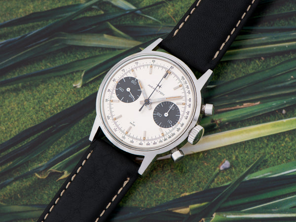 Hamilton Chronograph "A" Panda Valjoux 7730 Watch