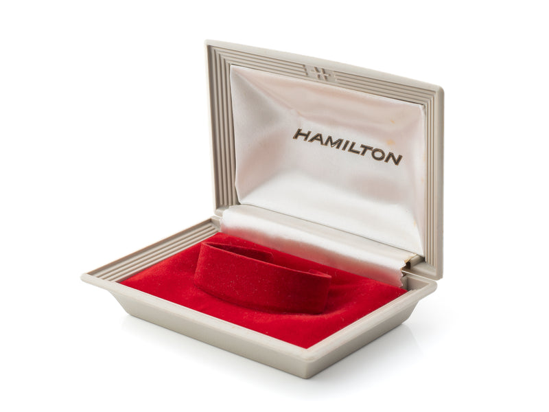 Hamilton Clamshell Watch Box Circa Late 1950s to 60s