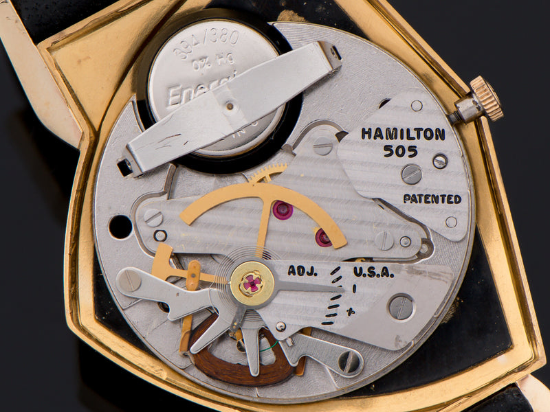 Hamilton Electric Pacer Kraft 14K Gold (Ventura II) Inner 505 Electric Watch Movement