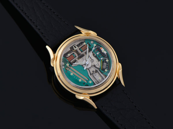 Bulova Accutron Spaceview 14K Gold Watch