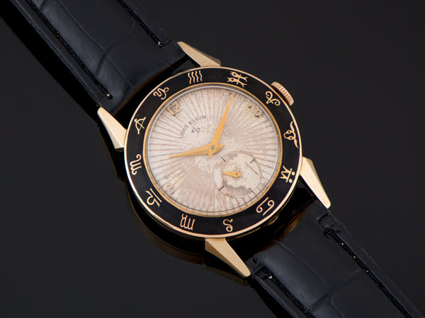 Elgin Zodiac Enamel Bezel Watch