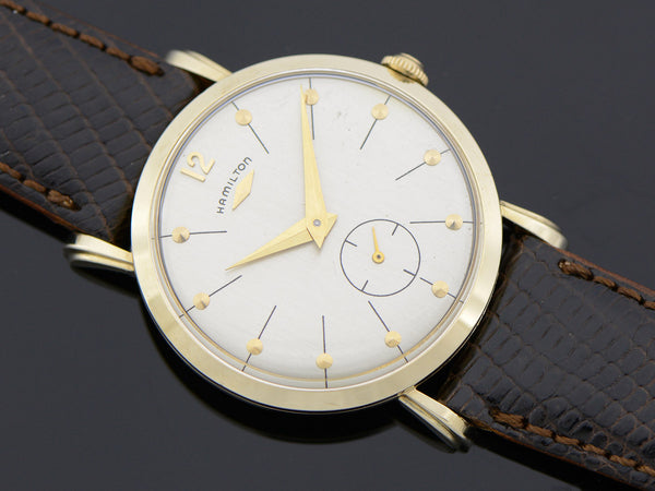 Hamilton 14K Yellow Gold Bradford "B" Watch