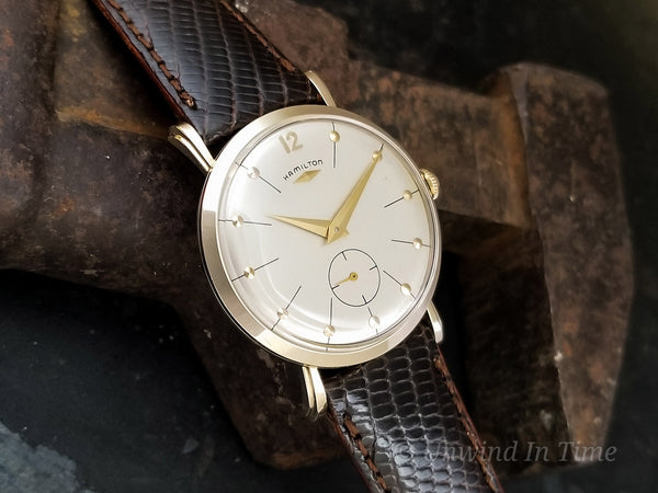 Hamilton 14K Yellow Gold Bradford "B" Watch