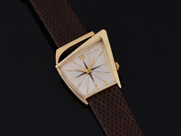 Hamilton Flight I 14K Solid Gold Watch