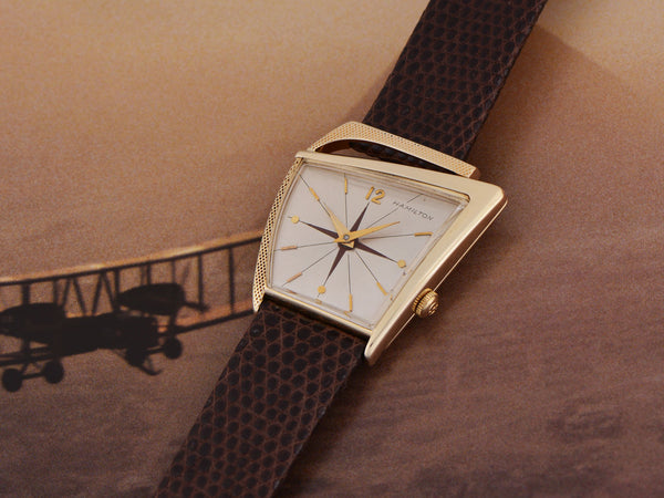 Hamilton Flight I 14K Solid Gold Watch