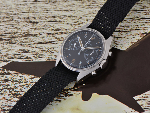 Hamilton Chronograph Valjoux 7733 British Royal Navy Pilot's Asymmetric Watch