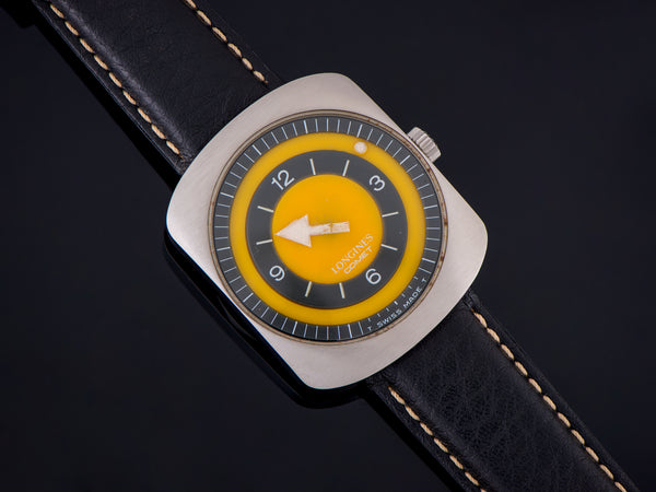 Longines Comet Mystery Dial Watch Yellow Dial