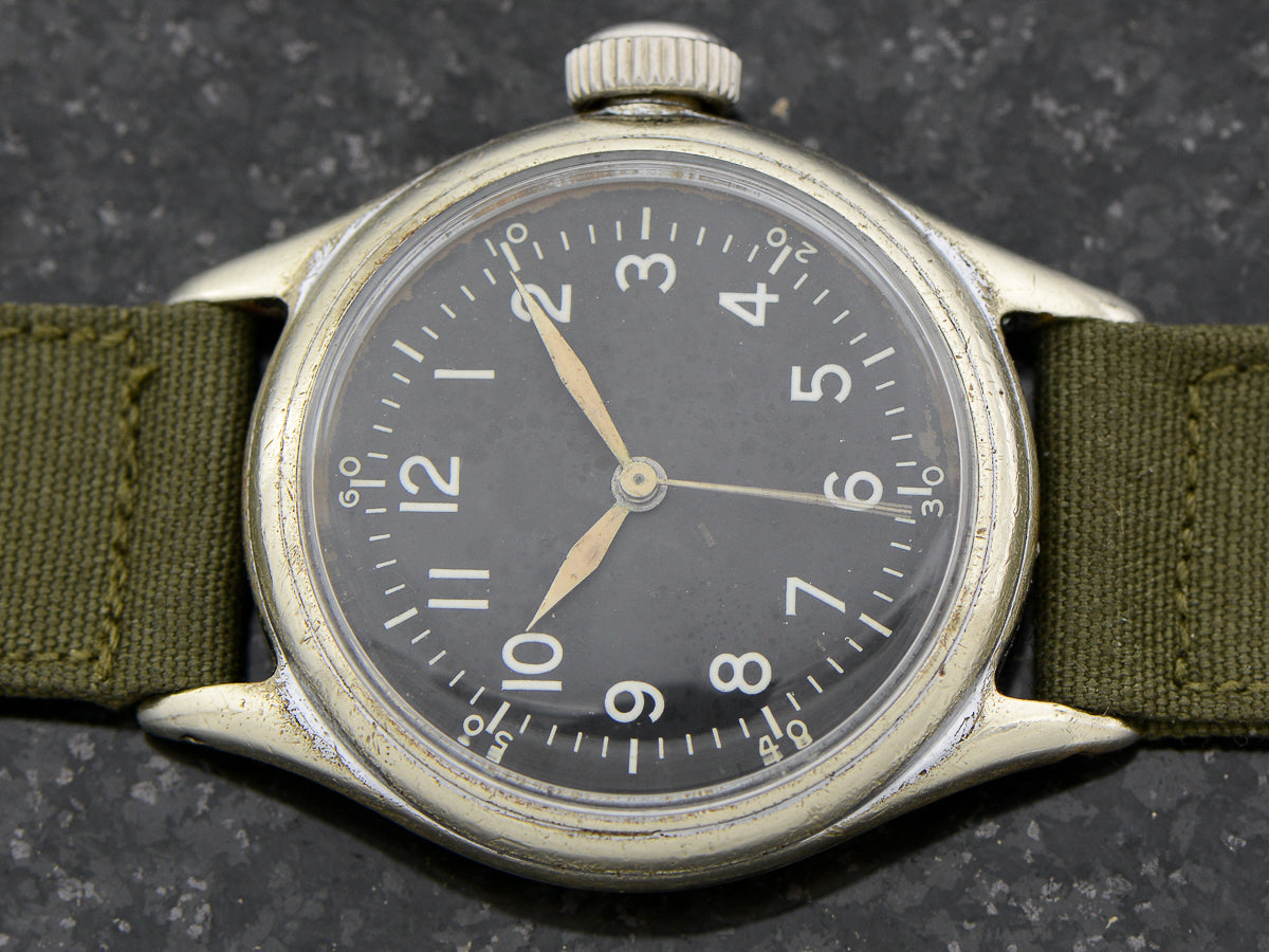 Vintage Watch Bulova A 11 Air Force World War II Military Hacking