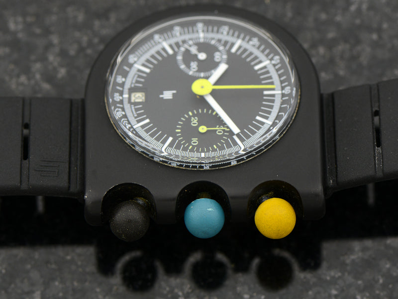 LIP Mach 2000 Dark Master Chronograph Roger Tallon Designed Watch