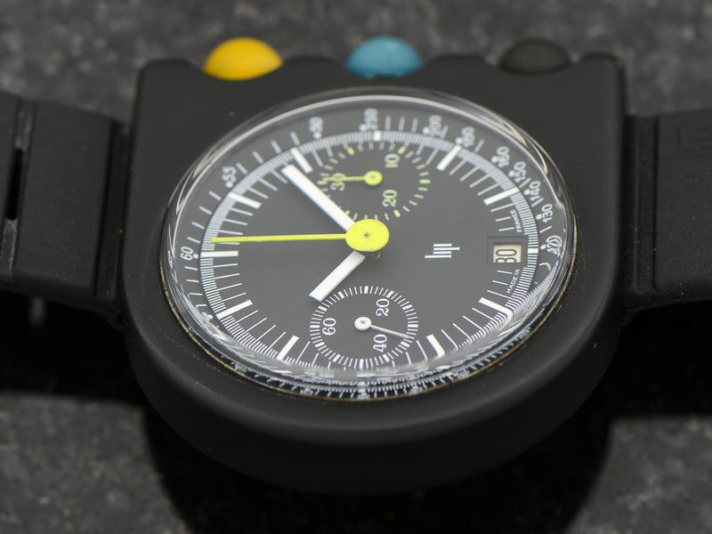 LIP Mach 2000 Dark Master Chronograph Roger Tallon Designed Watch